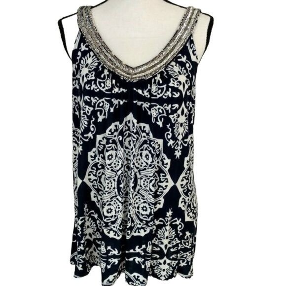 INC International Concepts Womens Pull On V Neck Tank Top Size 0X - Picture 1 of 6